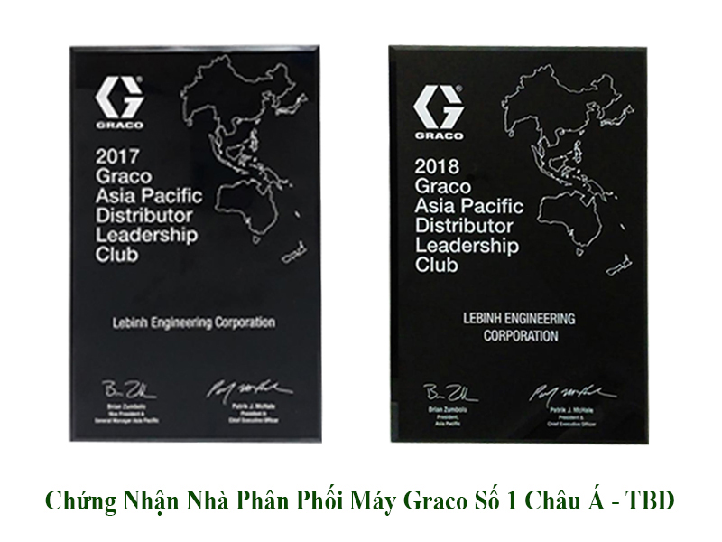 Giải Thưởng Nhà Phân Phối Máy Graco Số 1 Châu Á – Thái Bình Dương