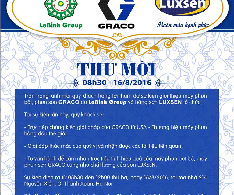 Demo Day – Giới Thiệu, Chạy Thử Máy Phun Bột, Phun Sơn Graco